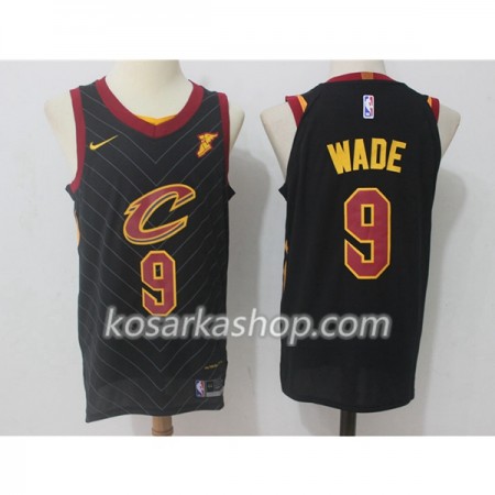 Dres Cleveland Cavaliers Dwyane Wade 9 Nike 2017-18 Crna Swingman